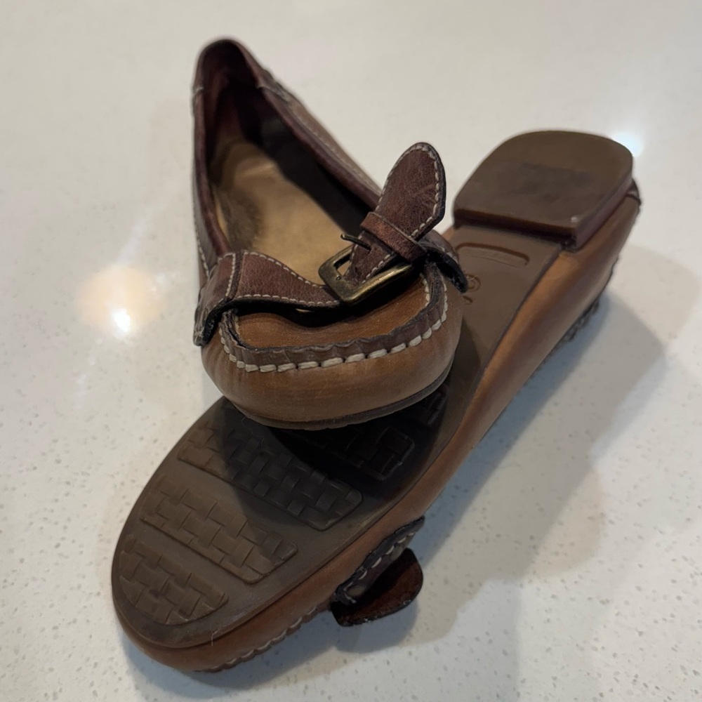 Cole Haan Nike Air Brown Leather Loafers - Picture 6 of 7
